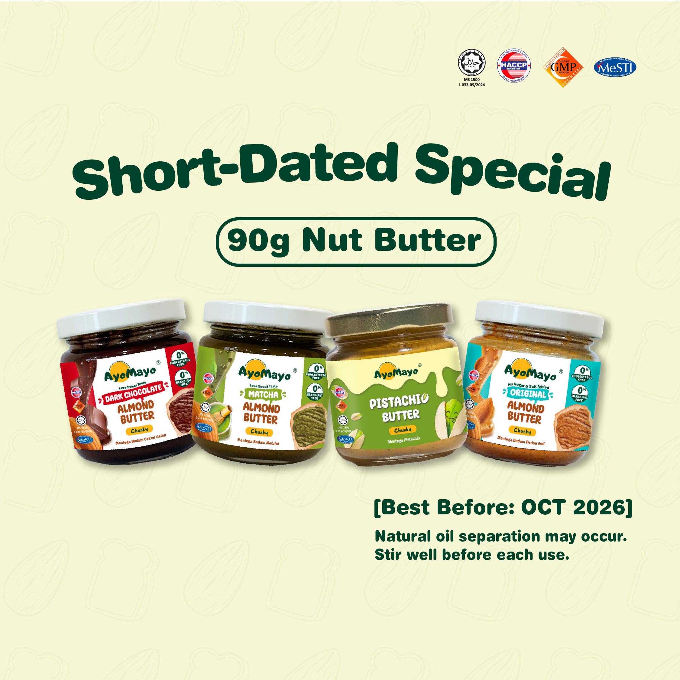 Short-Dated Special: 90g Nut Butter